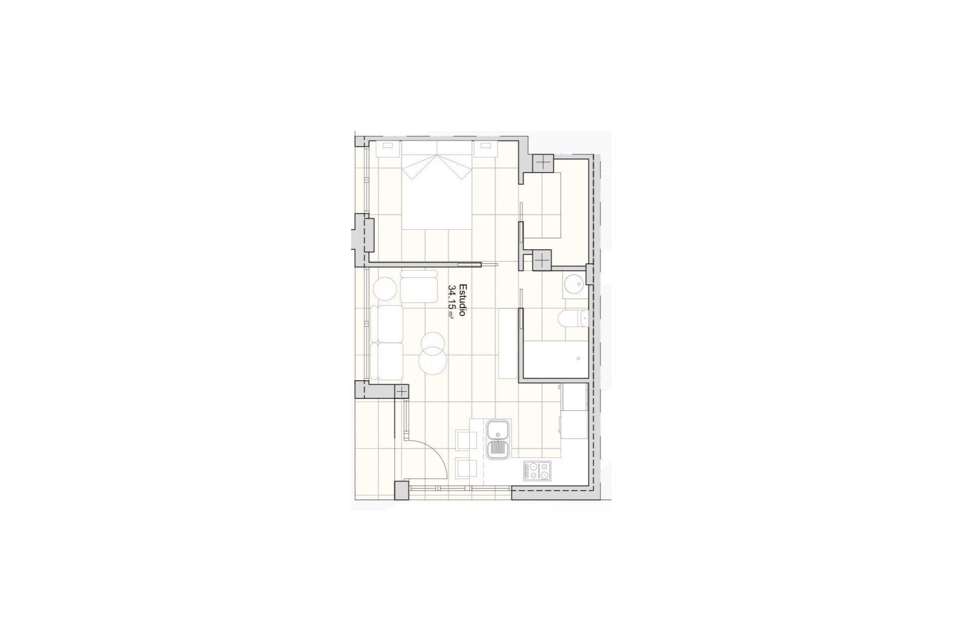 New Build - Apartment -
San Javier - pueblo