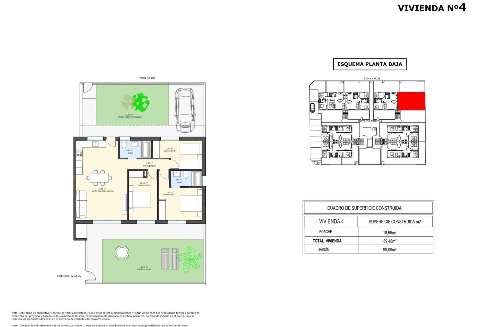 New Build - Ground Floor Bungalow -
Pilar de la Horadada - pueblo