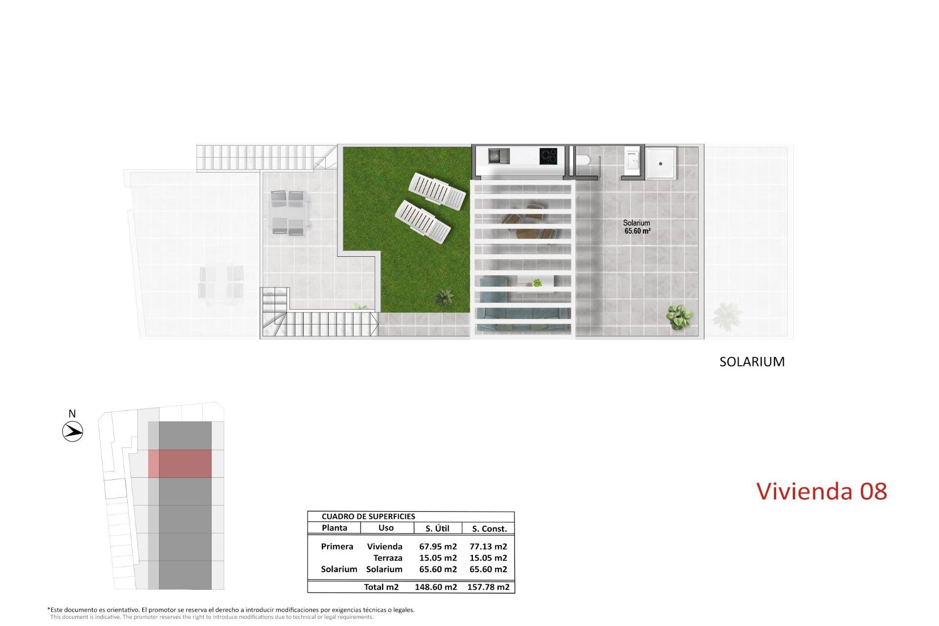 New Build - Top Floor Bungalow -
Pilar de la Horadada - pueblo