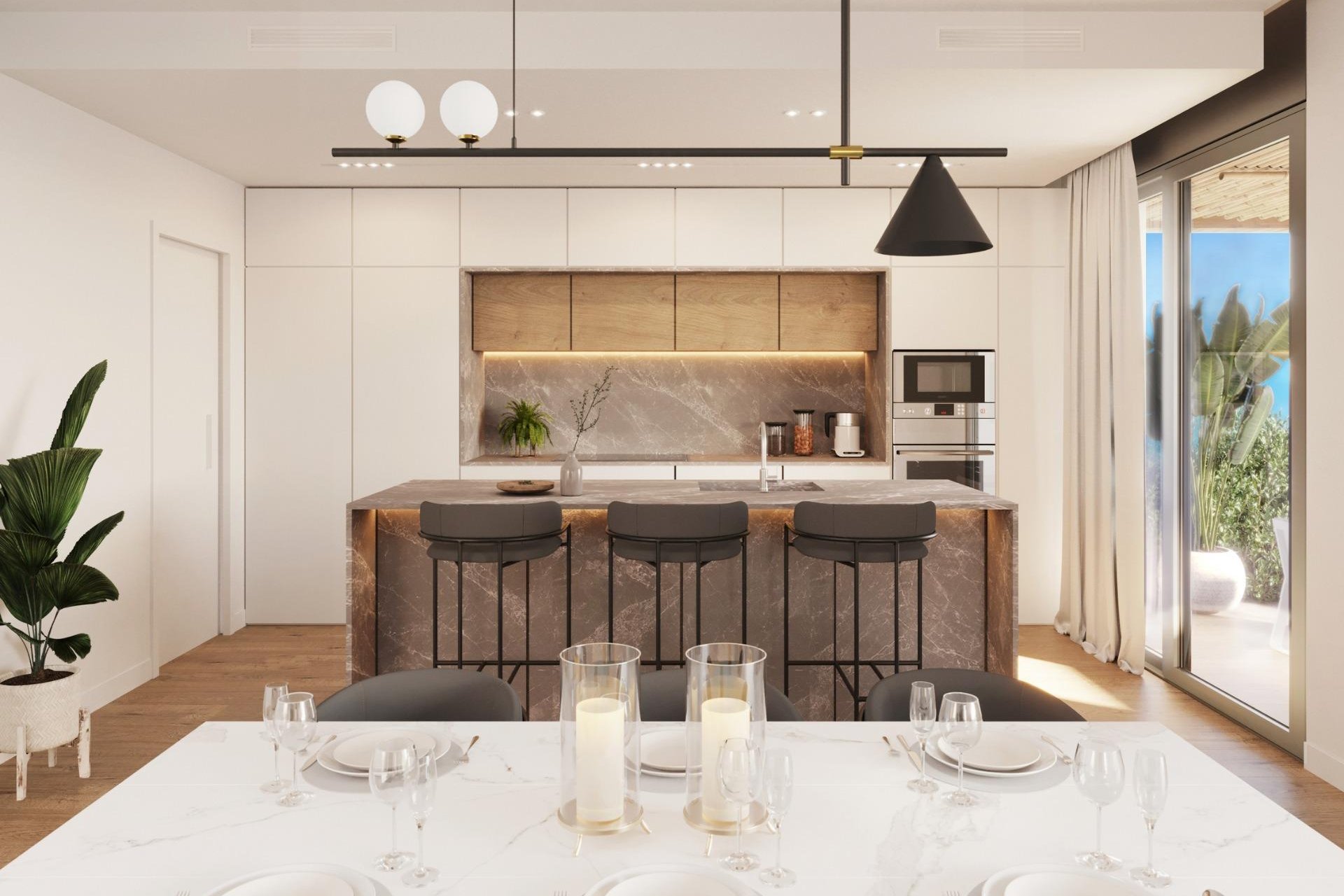 Nýbygging - Einbýlishús -
Polop - PAU 1