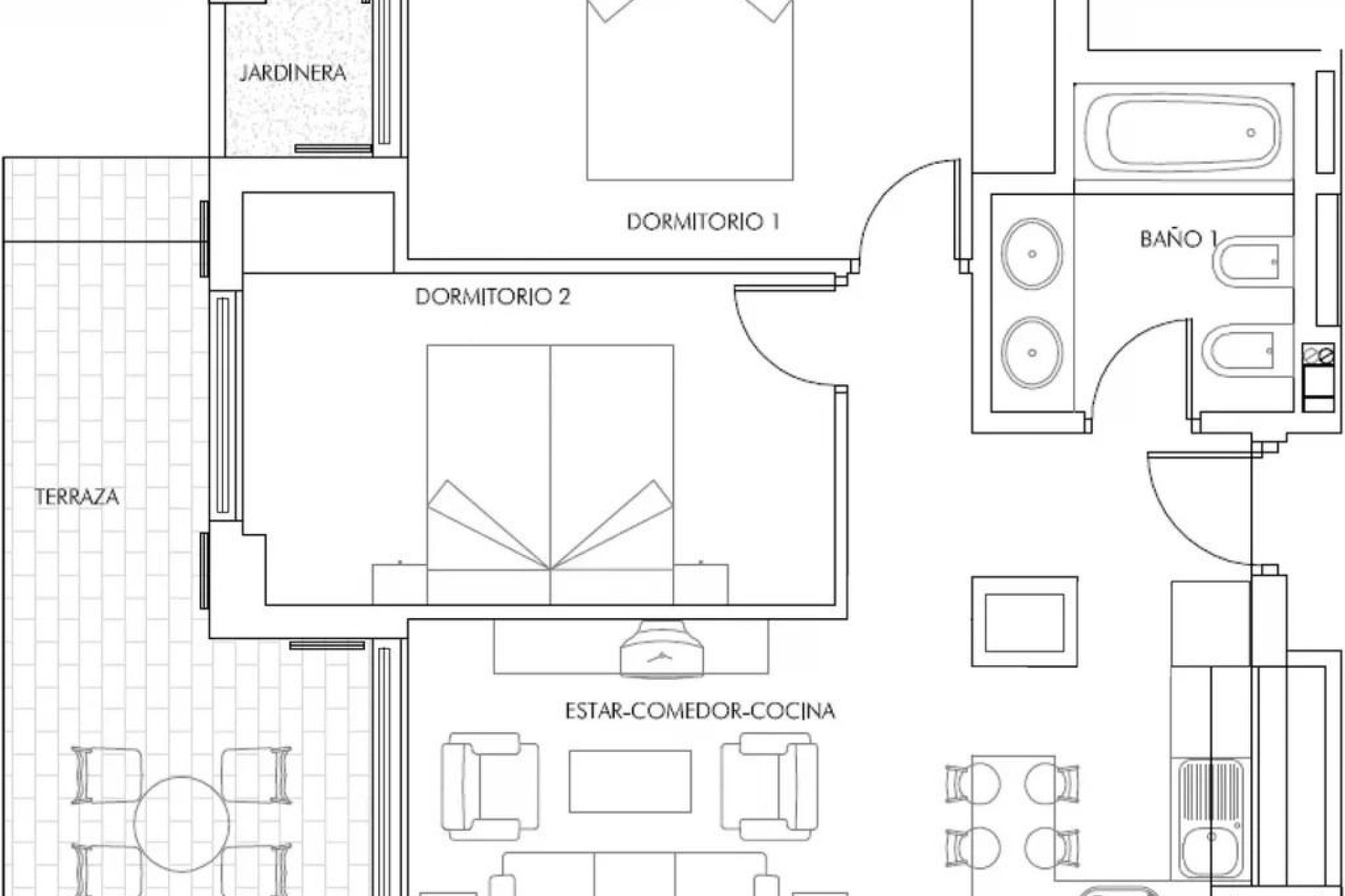 Nýbygging - Íbúð -
Vera - Puerto del Rey