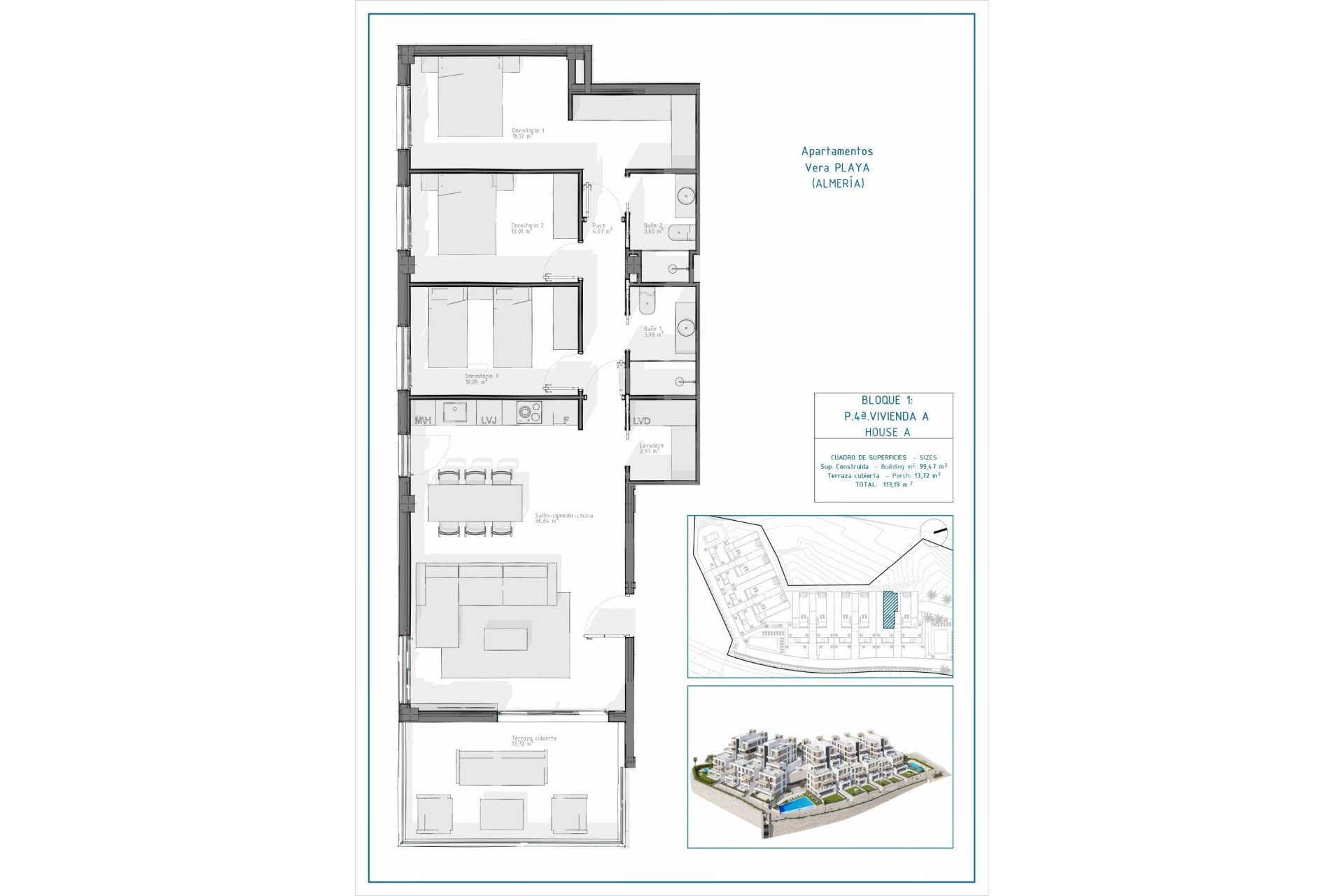 Obra nueva - Apartamento -
Vera - Pueblo Salinas