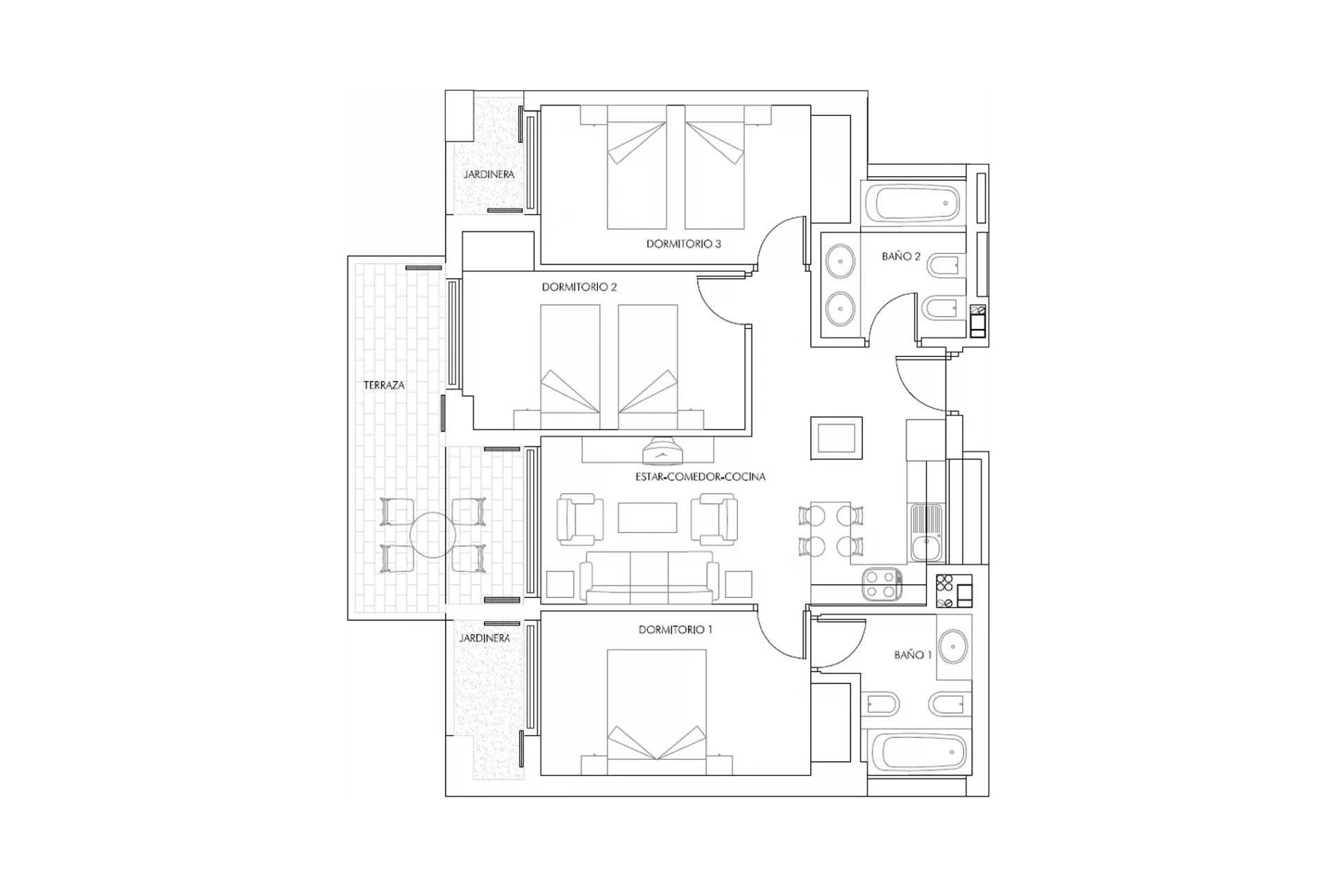Obra nueva - Apartamento -
Vera - Puerto del Rey