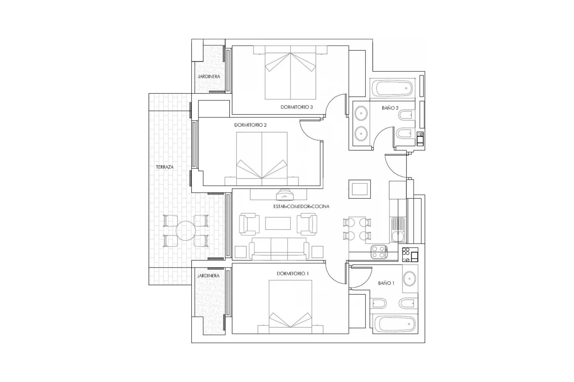 Obra nueva - Apartamento -
Vera - Puerto del Rey