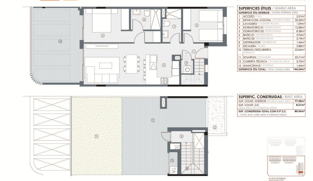 Nýbygging - Þakíbúð -
Torrevieja - La Hoya