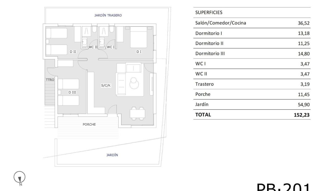 Nýbygging - Ground Floor Bungalow -
San Miguel de Salinas - Pueblo