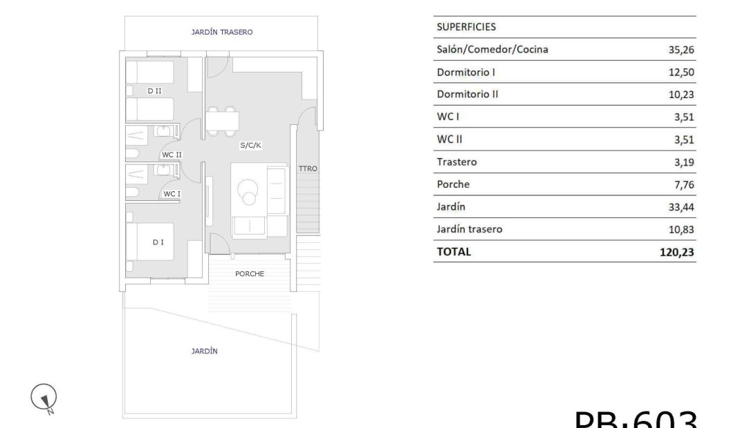 Nýbygging - Ground Floor Bungalow -
San Miguel de Salinas - Pueblo
