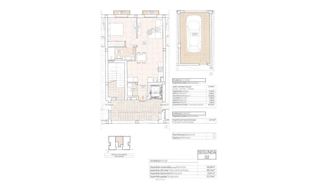 Nýbygging - Íbúð -
Hondón de las Nieves - Pueblo