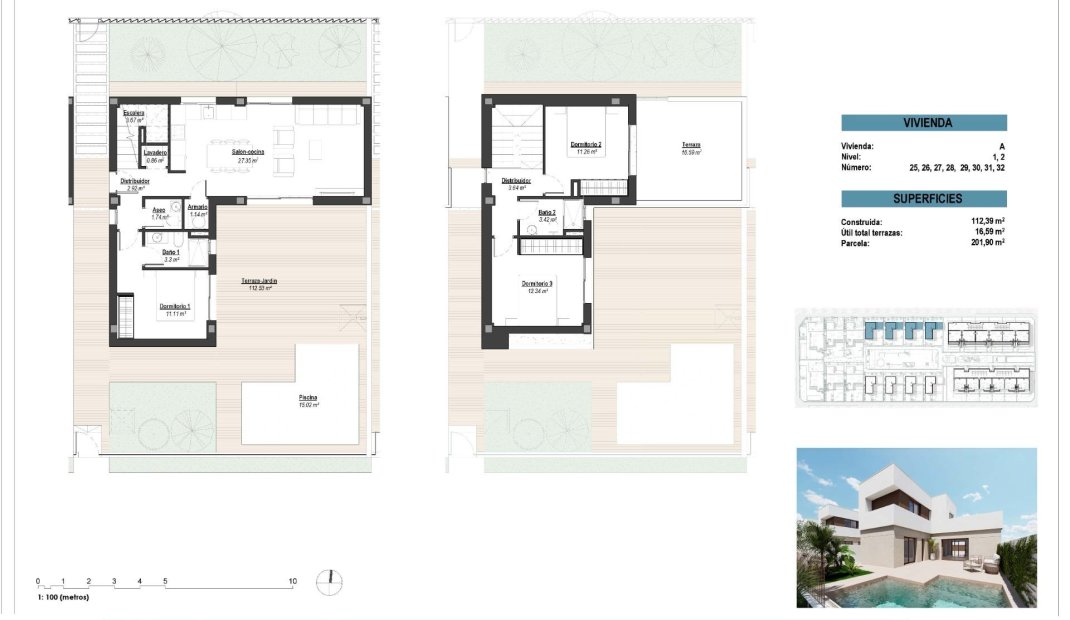 Obra nueva - Villa -
Los Alcazares - Serena Golf