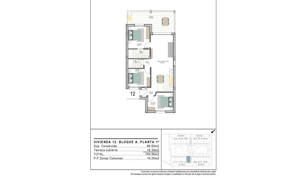 Nýbygging - Íbúð -
Torre Pacheco - San Cayetano