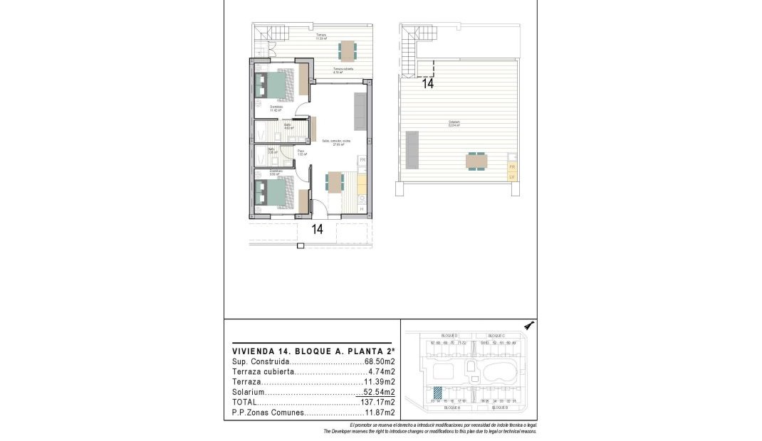 Nýbygging - Þakíbúð -
Torre Pacheco - San Cayetano