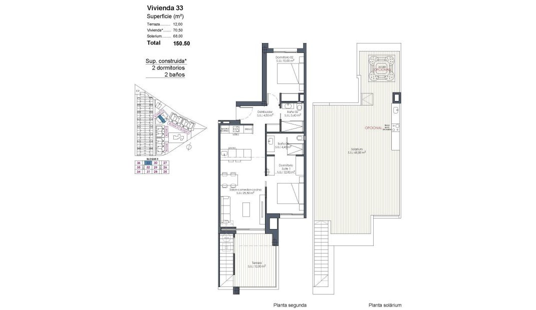 Nýbygging - Þakíbúð -
Los Alcazares - Serena Golf