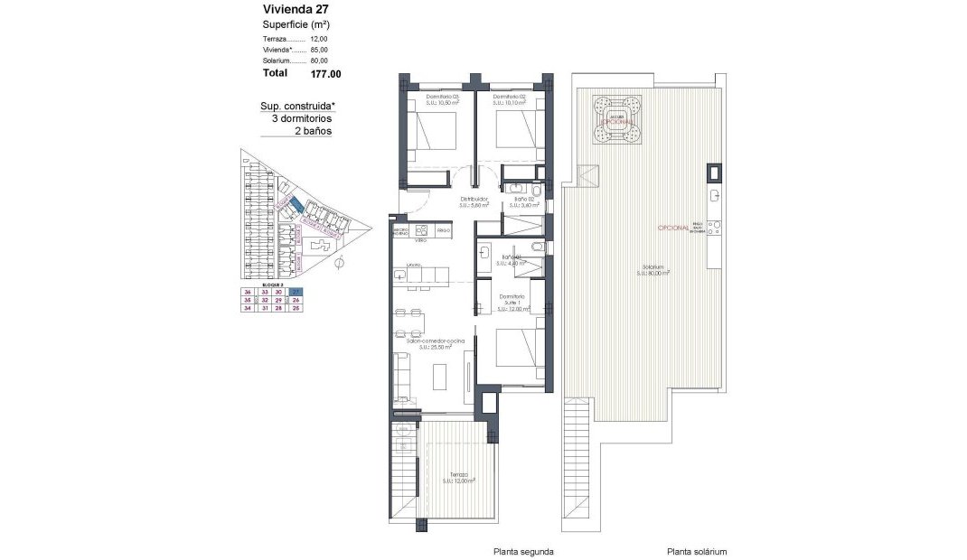Nýbygging - Þakíbúð -
Los Alcazares - Serena Golf
