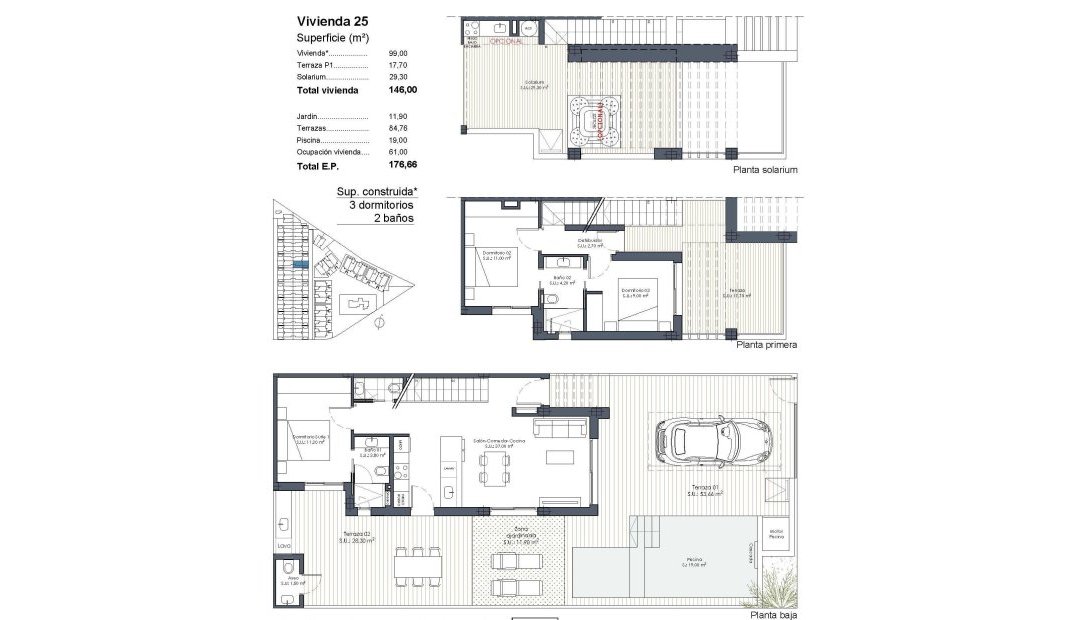 New Build - Quad House -
Los Alcazares - Serena Golf