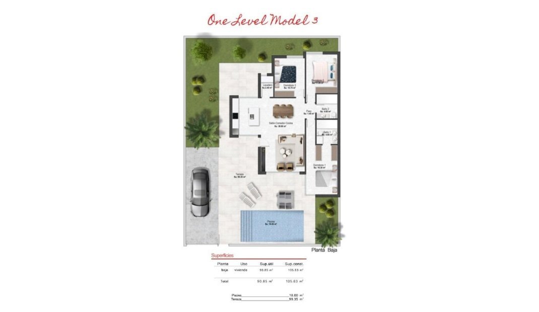 Nýbygging - Einbýlishús -
Baños y Mendigo - Altaona Golf