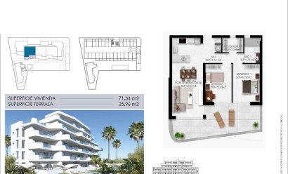 New Build - Apartment -
Pilar de la Horadada - Mil Palmeras