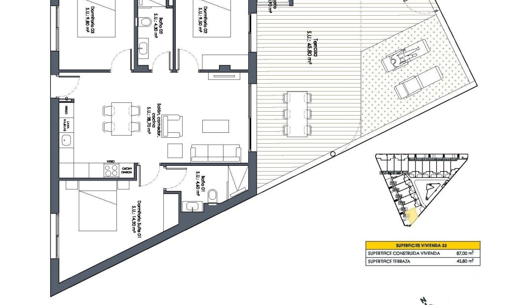 New Build - Bungalow -
San Fulgencio - Pueblo