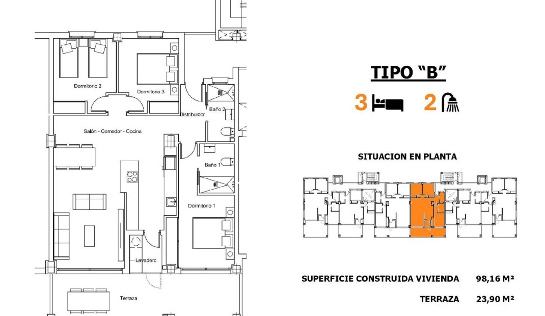 New Build - Apartment -
San Miguel de Salinas - Pueblo