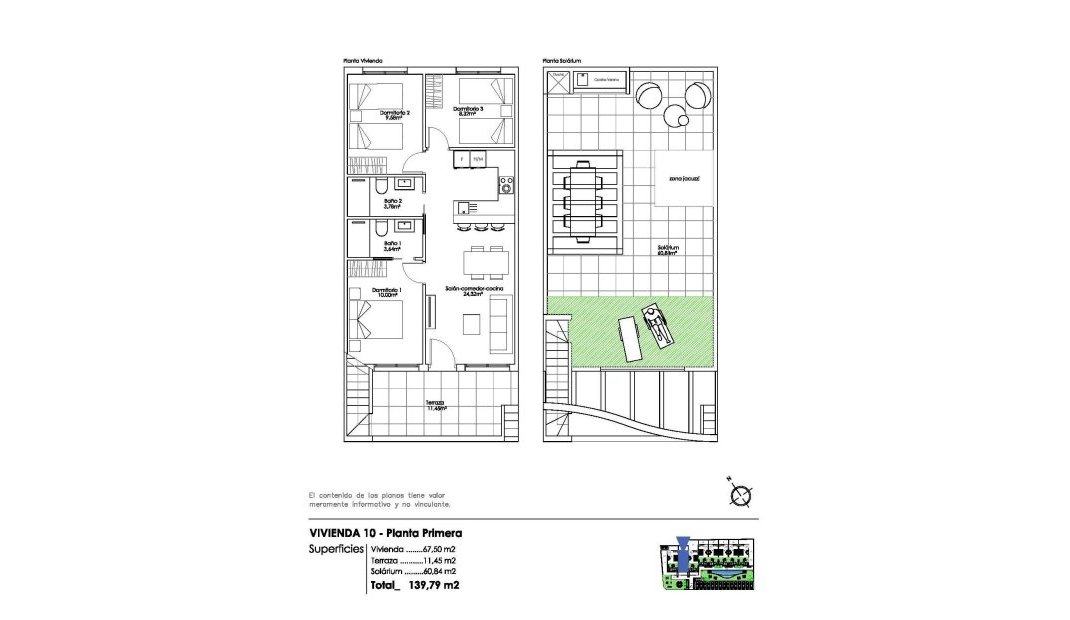 New Build - Bungalow -
Pilar de la Horadada - Parque Ramon eugenio Escudero