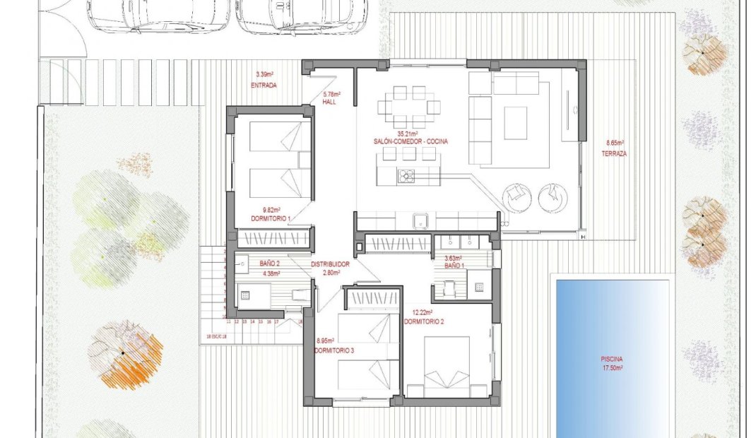 Nýbygging - Einbýlishús -
Polop - La Alberca