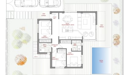 Nýbygging - Einbýlishús -
Polop - La Alberca