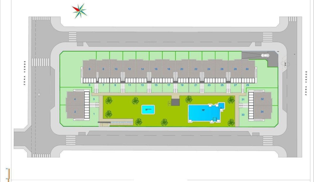 Nýbygging - Sérhæð -
Pilar de la Horadada - pueblo