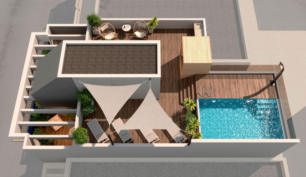 Nýbygging - Þakíbúð -
Torrevieja - Playa del Acequión