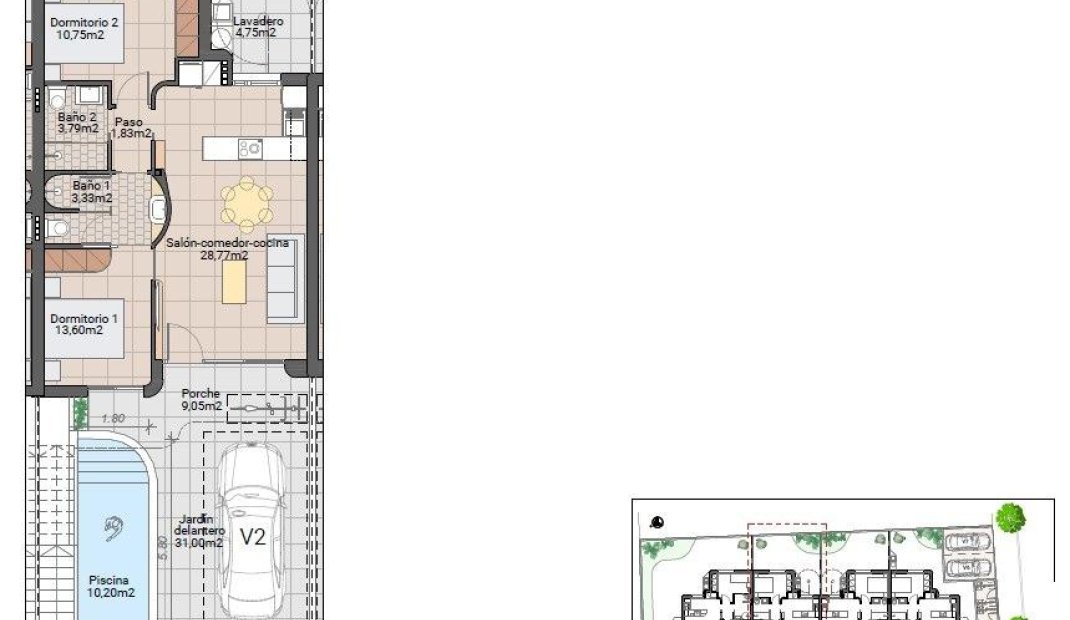 New Build - Bungalow -
Pilar de la Horadada - pueblo