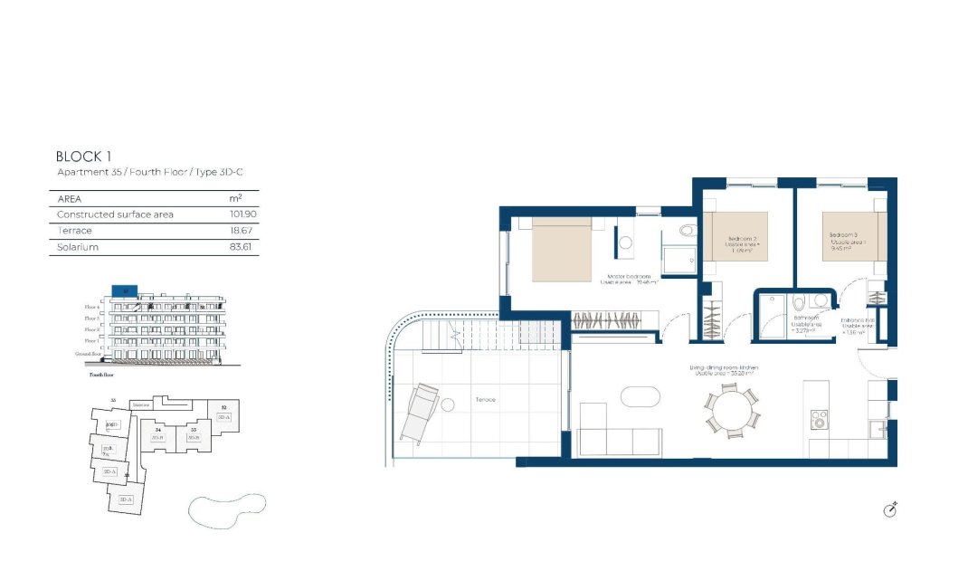 New Build - Penthouse -
Baños y Mendigo - El Valle Golf