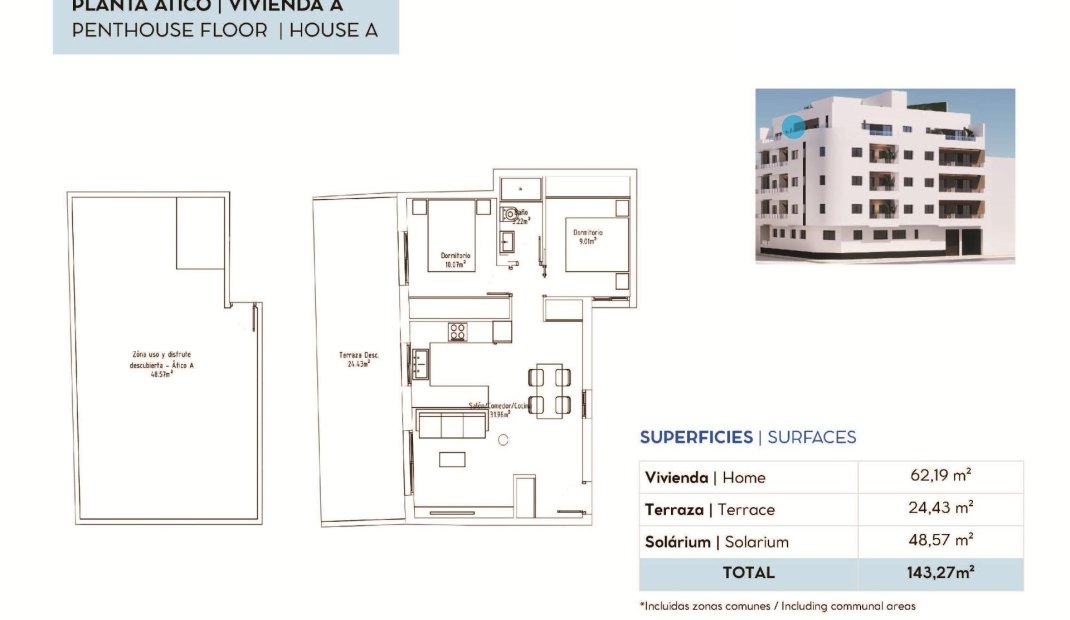 New Build - Penthouse -
Torrevieja - pueblo