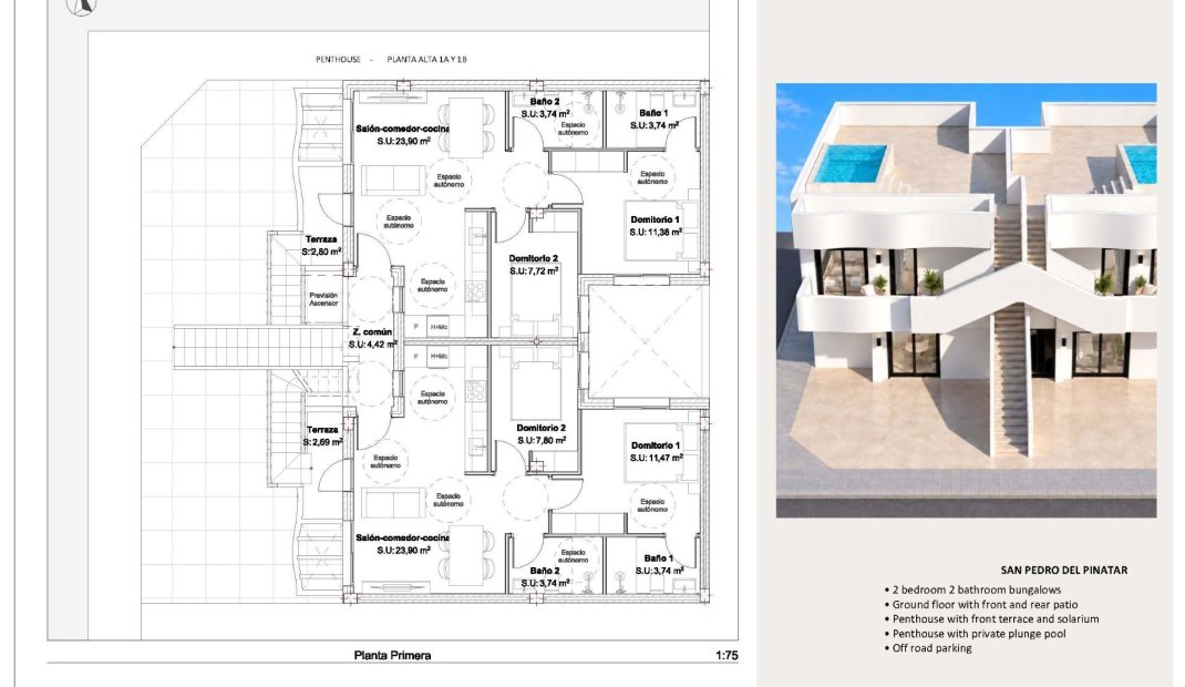 New Build - Bungalow -
San Pedro del Pinatar - Los Peñascos