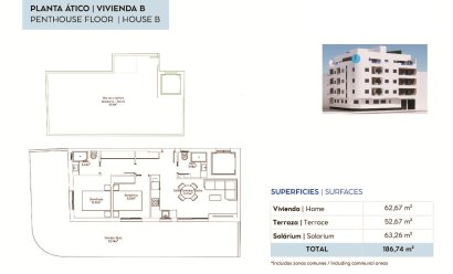 Nýbygging - Þakíbúð -
Torrevieja - pueblo