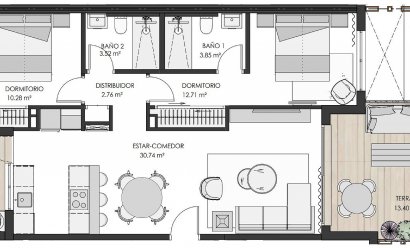 Nýbygging - Íbúð -
Torre Pacheco