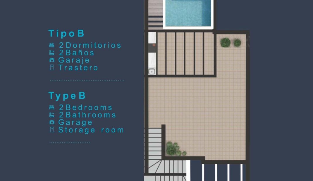 New Build - Top Floor Bungalow -
San Pedro del Pinatar - Los Pinos