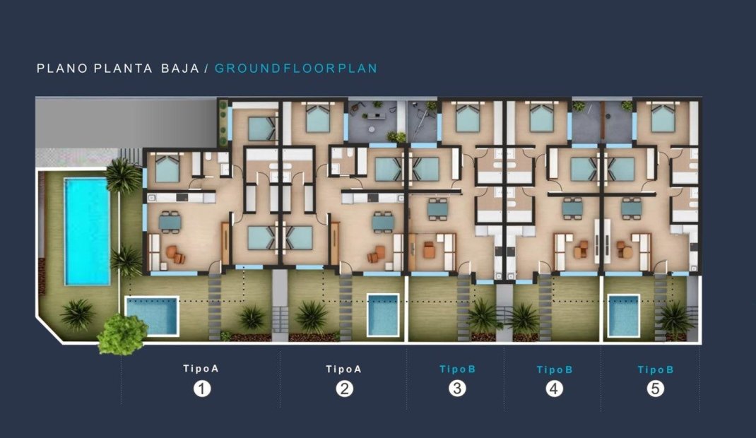 New Build - Top Floor Bungalow -
San Pedro del Pinatar - Los Pinos