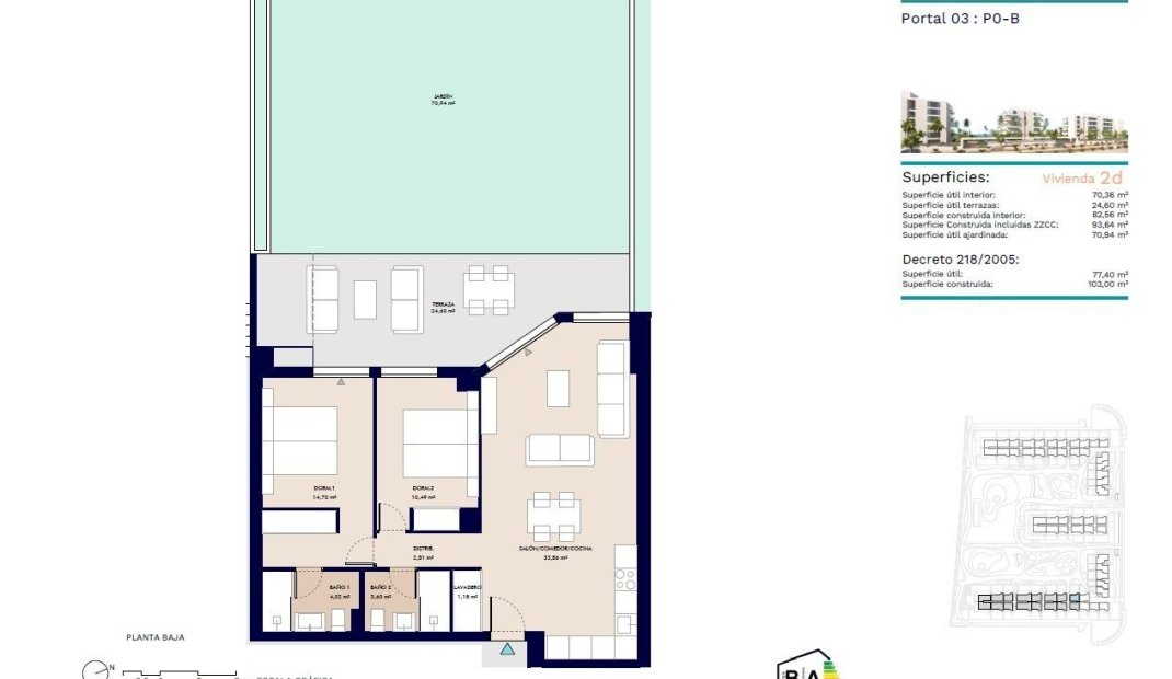 New Build - Ground floor apartment -
Almerimar