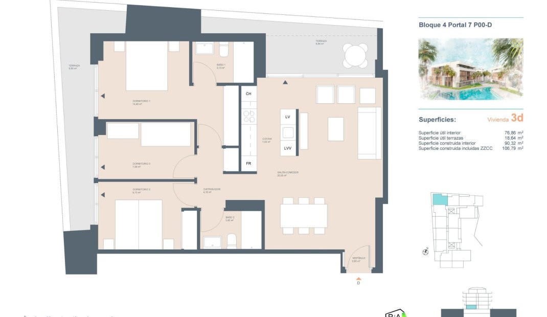 New Build - Ground floor apartment -
Jávea Xàbia - centro